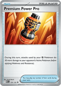 Mega Evolution 124/132 Premium Power Pro (Reverse Holo)