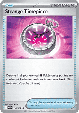 Mega Evolution 128/132 Strange Timepiece (Reverse Holo)