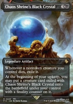 Final Fantasy Commander 0445 Chaos Shrine's Black Crystal (Foil)