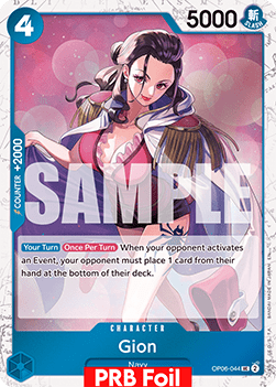 Wings of the Captain OP06-044 Gion (PRB Foil)