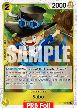 The Best Vol. 2 ST13-007 Sabo (Foil)
