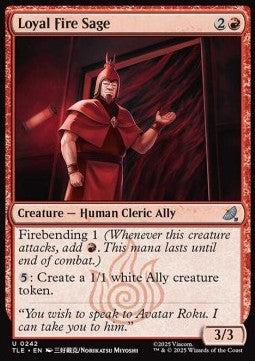 Avatar The Last Airbender Eternal 0242 Loyal Fire Sage