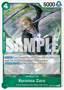 Carrying on his Will OP13-037 Roronoa Zoro (Foil)