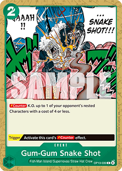 Carrying on his Will OP13-039 Gum-Gum Snake Shot