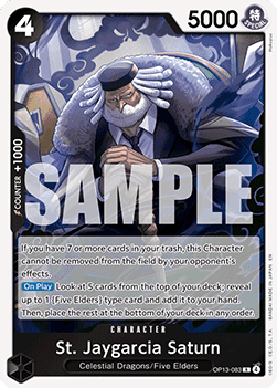 Carrying on his Will OP13-083 St. Jaygarcia Saturn (Foil)
