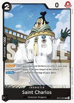 Carrying on his Will OP13-087 Saint Charlos