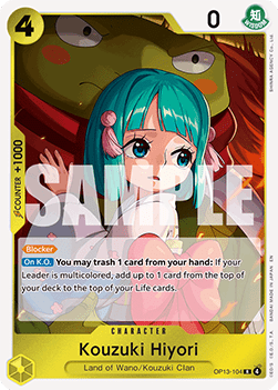 Carrying on his Will OP13-104 Kouzuki Hiyori (Foil)
