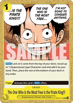 Carrying on his Will OP13-116 The One Who is the Most Free is the Pirate King!!!