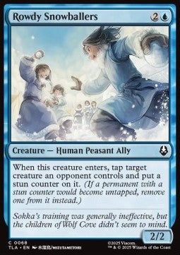 Avatar The Last Airbender 0068 Rowdy Snowballers (Foil)