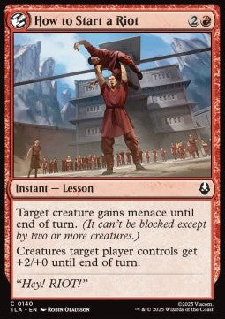 Avatar The Last Airbender 0140 How to Start a Riot (Foil)