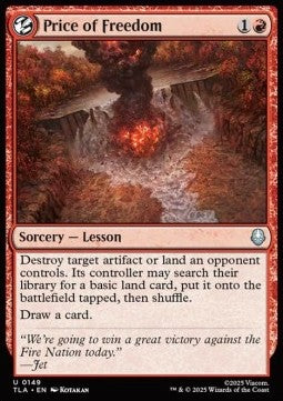 Avatar The Last Airbender 0149 Price of Freedom (Foil)