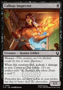 Avatar The Last Airbender 0089 Callous Inspector (Foil)