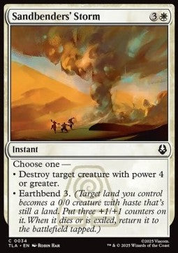 Avatar The Last Airbender 0034 Sandbenders' Storm (Foil)