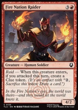 Avatar The Last Airbender 0135 Fire Nation Raider (Foil)