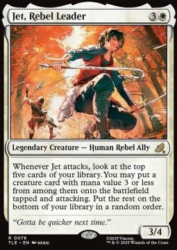 Avatar The Last Airbender Eternal 0078 Jet, Rebel Leader