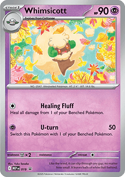 Mega Evolution Promo MEP019 Whimsicott (Cosmos Holo)
