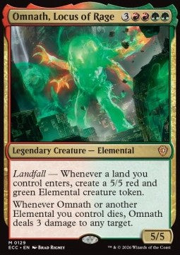 Lorwyn Eclipsed Commander 0129 Omnath, Locus of Rage