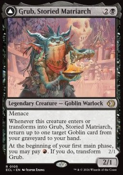 Lorwyn Eclipsed 0105 Grub, Storied Matriarch//Grub, Notorious Auntie