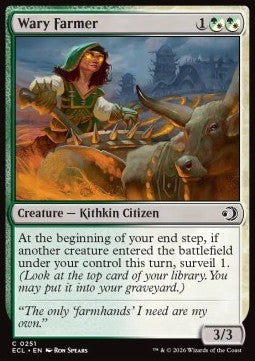 Lorwyn Eclipsed 0251 Wary Farmer (Foil)