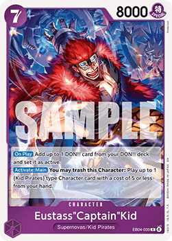 The Azure Sea's Seven EB04-039 Eustass"Captain"Kid (Foil)