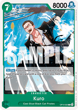 The Azure Sea's Seven OP14-025 Kuro