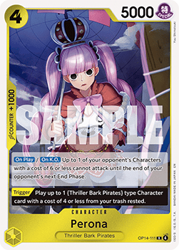 The Azure Sea's Seven OP14-111 Perona (Foil)