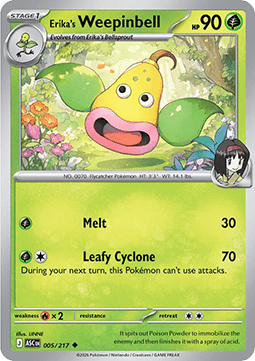 Ascended Heroes 005/217 Erika's Weepinbell