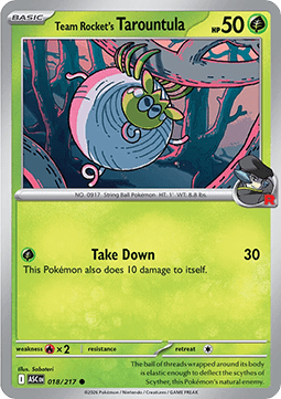 Ascended Heroes 018/217 Team Rocket's Taroutula