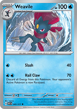 Ascended Heroes 045/217 Weavile