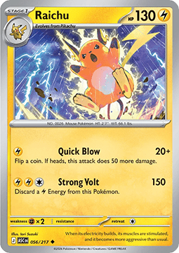 Ascended Heroes 056/217 Raichu