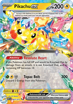 Ascended Heroes 057/217 Pikachu ex