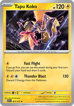 Ascended Heroes 067/217 Tapu Koko (Holo)