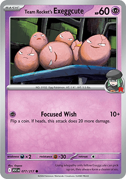 Ascended Heroes 077/217 Team Rocket's Exeggcute