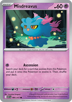 Ascended Heroes 085/217 Misdreavus