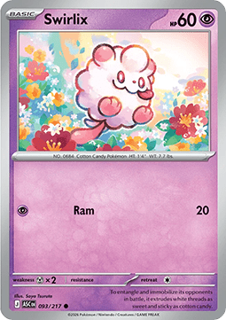 Ascended Heroes 093/217 Swirlix