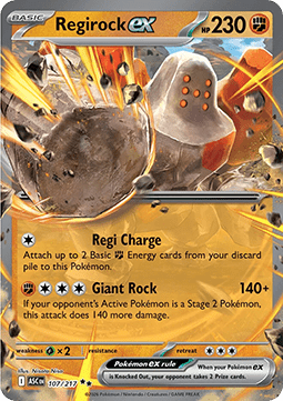 Ascended Heroes 107/217 Regirock ex