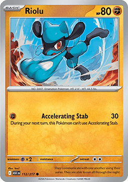 Ascended Heroes 112/217 Riolu