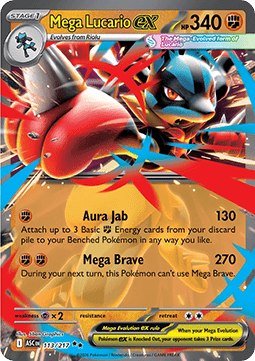Ascended Heroes 113/217 Mega Lucario ex