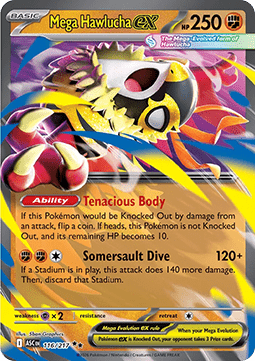 Ascended Heroes 116/217 Mega Hawlucha ex