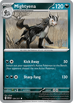 Ascended Heroes 129/217 Mightyena