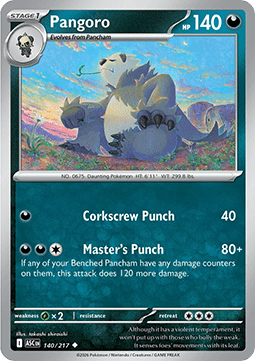 Ascended Heroes 140/217 Pangoro