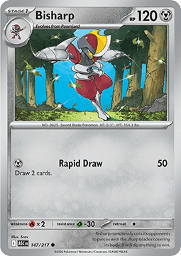 Ascended Heroes 147/217 Bisharp (Reverse Holo Energy)