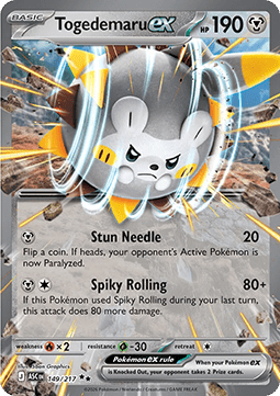 Ascended Heroes 149/217 Togedemaru ex