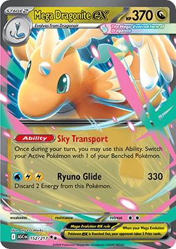 Ascended Heroes 152/217 Mega Dragonite ex