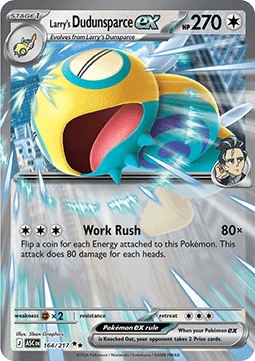 Ascended Heroes 164/217 Larry's Dunsparce ex