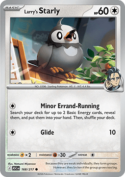 Ascended Heroes 168/217 Larry's Starly