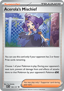 Ascended Heroes 180/217 Acerola's Mischief