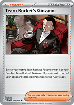 Ascended Heroes 204/217 Team Rocket's Giovanni
