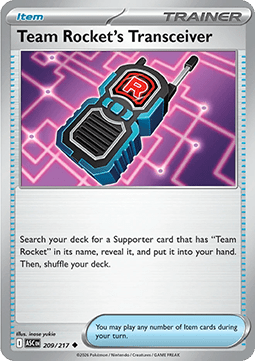 Ascended Heroes 209/217 Team Rocket's Transceiver