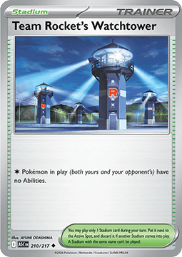 Ascended Heroes 210/217 Team Rocket's Watchtower